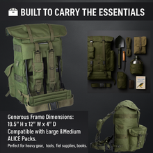 Load image into Gallery viewer, AKmax Military ALICE LC-1 Pack Frame with Straps and Waist Belt, Military Backpack External Frame for Rucksack Support

