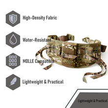 Load image into Gallery viewer, AKmax Military MOLLE II Lager Rucksack Waist Belt – Army Tactical Load-Bearing Belt for Combat Backpack
