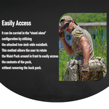 Load image into Gallery viewer, AKmax Military MOLLE II Large Rucksack Waist Pouch – Army Tactical Load-Bearing Belt for Combat Backpack
