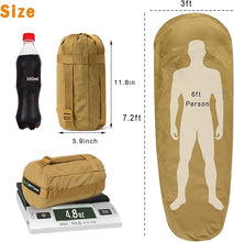 Load image into Gallery viewer, Bivy Cover Sack for Military Army Modular Sleeping System, Waterproof Outer Shell for Sleeping Bag, Minimalist Stealth Shelter
