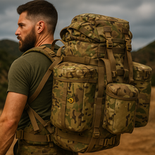Load image into Gallery viewer, AKmax PLCE Tactical Backpack 120L with Internal Frame, Military Rucksack for Outdoor, Hiking, Survival
