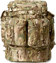Load image into Gallery viewer, AKMAX FILBE 2.0 laser-cut main rucksack in Multi-Terrain Camouflage – front view
