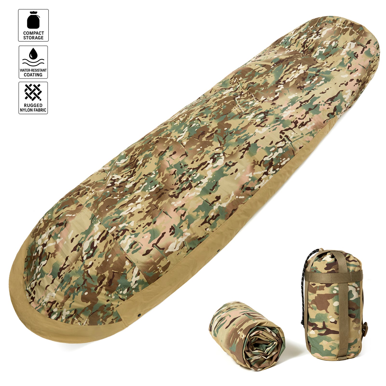 USGI BiVy Cover – Camouflage | Waterproof Breathable Shell for Modular Sleep Systems & Field Camping - AKmax