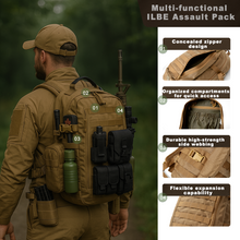 Load image into Gallery viewer, ILBE 1.0 Assault Pack 45L Coyote features
