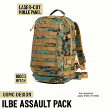 Load image into Gallery viewer, ILBE 1.0 Assault Pack 45L MARPAT Woodland front view
