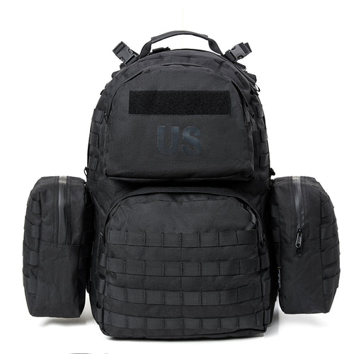 Akmax Military Molle Ranger Army Tactical Outdoor Hiking Rucksack Black - AKmax Military