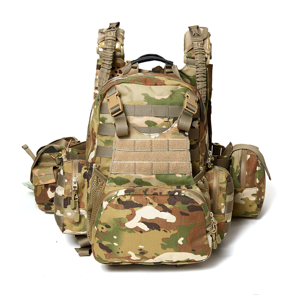 VISM Tactical MOLLE Day Pack By NcSTAR Model 2911 – 20L Military Style Camping Backpack, Hydration Ready