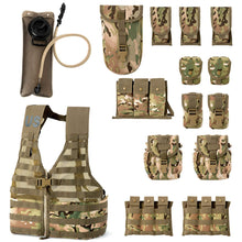 Load image into Gallery viewer, Akmax Military Rifleman Fighting Load Carrier Vest and Army Pouches Multicam - AKmax Military
