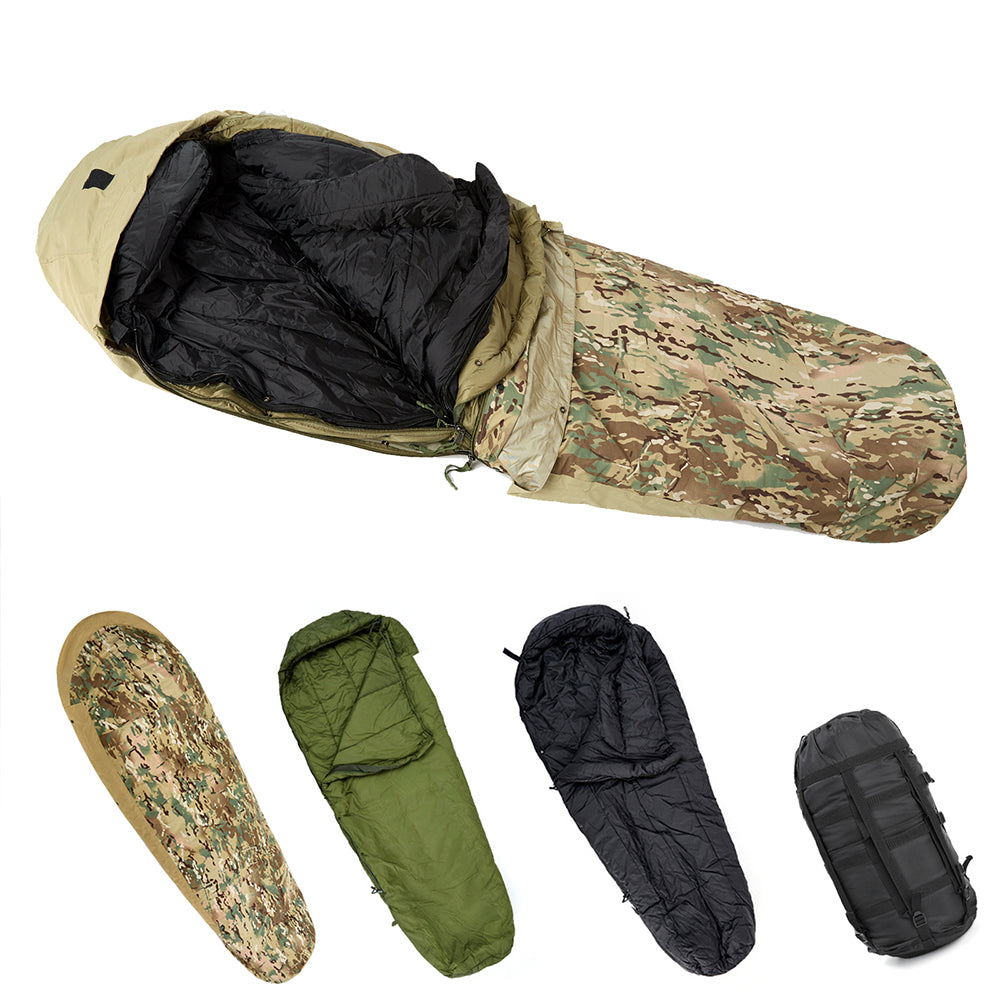Akmax Military Waterproof All-Season Multifunctional Modular Sleeping Bag with Bivy Cover - AKmax Military