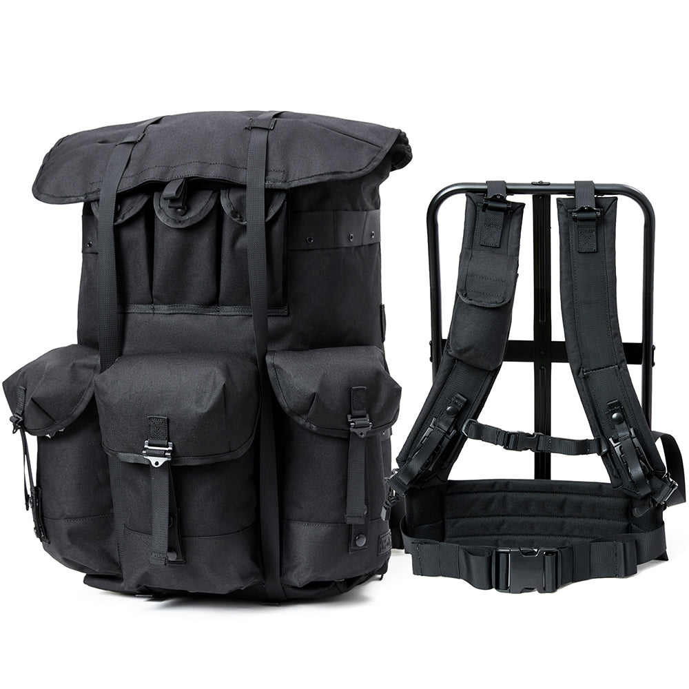 Akmax Military Large Alice Pack Survival Army Tactical Outdoor Rucksack Backpack Black - AKmax Military