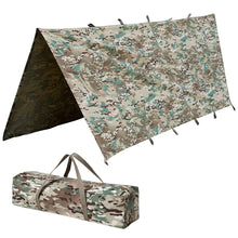 Load image into Gallery viewer, Akmax Military Waterproof Shelter Bushcraft Survival Outdoor Camping Tarp Multicam - AKmax Military
