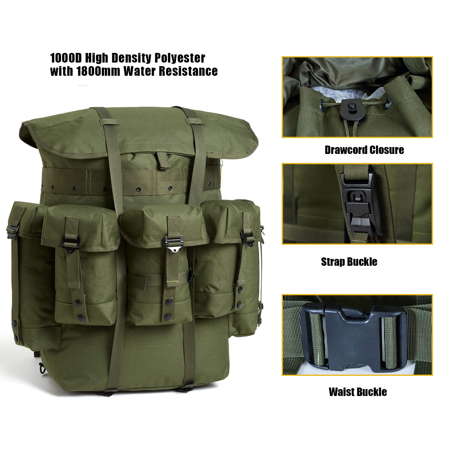 ALICE Universal Rucksack – Olive Drab Upgraded Loadout Pack