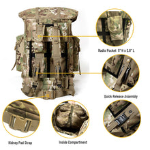 Load image into Gallery viewer, Akmax Military Alice NP Outdoor Hiking Camping Rucksack Multicam - AKmax Military
