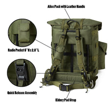 Load image into Gallery viewer, Akmax Military Large Alice Pack Survival Army Tactical Outdoor Rucksack Backpack - AKmax Military
