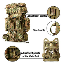 Load image into Gallery viewer, Akmax Military FILBE Tactical Assault Hydration System with Frame Hiking Rucksack Backpack - AKmax Military
