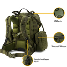 Load image into Gallery viewer, Akmax Military Sky Walker Army Tactical Assault Outdoor Rucksack Backpack Olive Drab - AKmax Military
