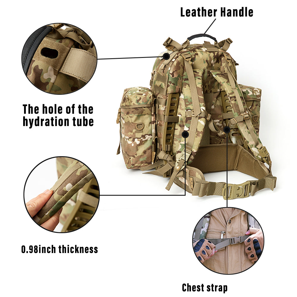 Tactical Military Outdoor Hiking Molle Rucksack Assault Pack – ANTARCTICA  Outdoors