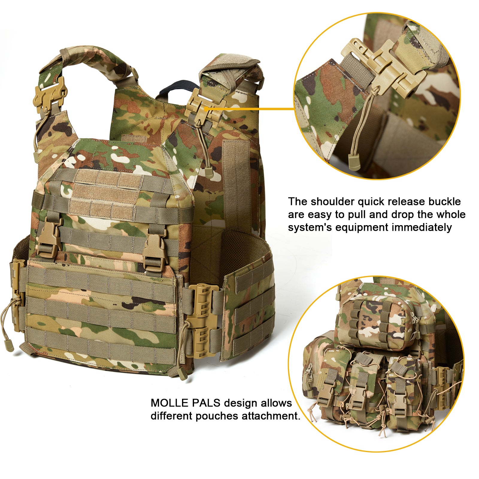 Modular Tactical Assault System – OCP Camo | Tactical Vest +